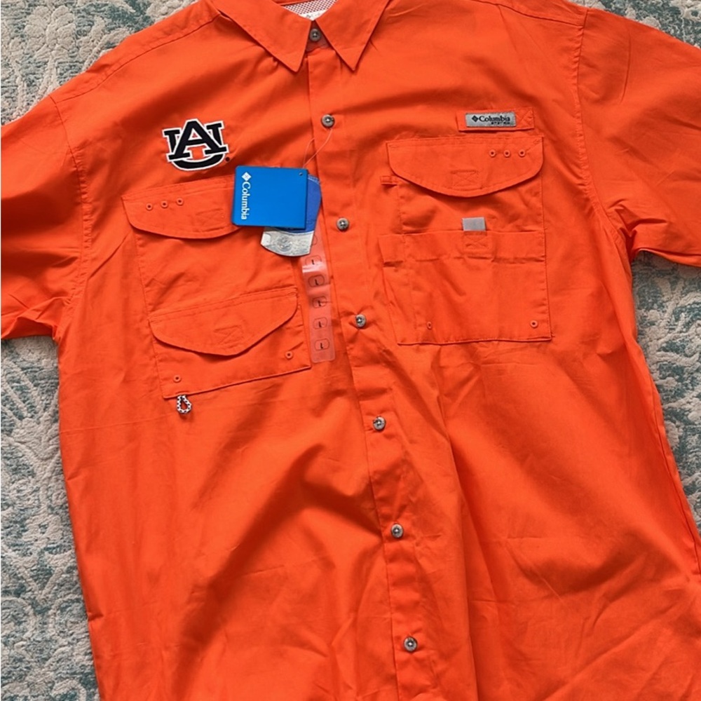 NWT Auburn Columbia Fishing Shirt